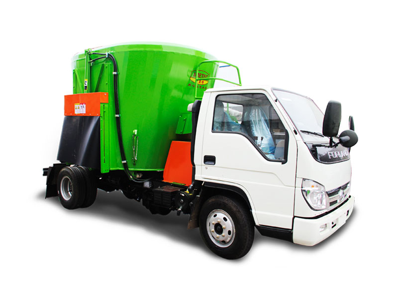 Mixer-spreader truck
